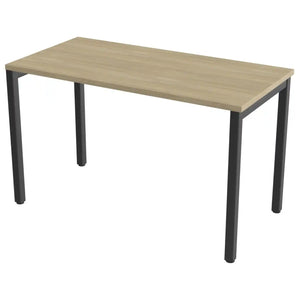100cm desk with 60cm depth, Urban Oak top and black frame