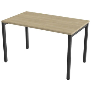 100cm desk with 70cm depth, Urban Oak top and black frame