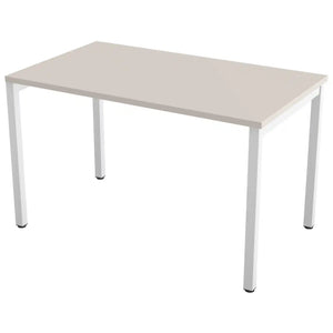 100cm desk with 70cm depth, cashmere top and white frame