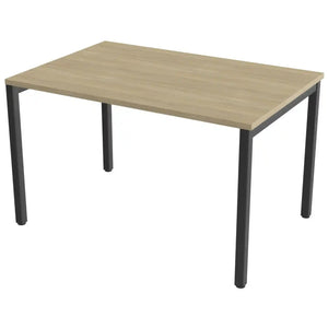 100cm desk with 80cm depth, Urban Oak top and black frame