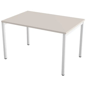100cm desk with 80cm depth, cashmere top and white frame