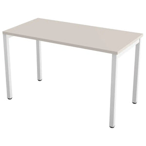 120cm desk with 60cm depth, cashmere top and white frame