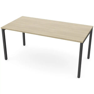 160cm desk with 80cm depth, Urban Oak top and black frame