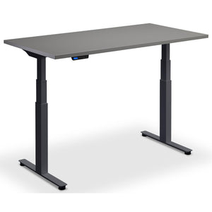 180cm Wide Standing Desk - Rize 180 - Anthracite Frame - Graphite Top - Studio Image