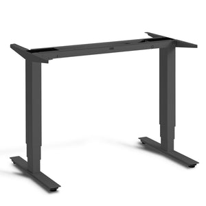 1m sit stand desk frame - Pacto - Dark Grey - Studio Image