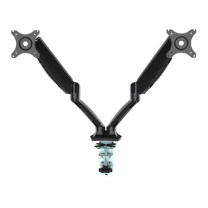 2 screen dual monitor arm with adjustable VESA mounts