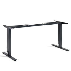 Masta electric sit stand desk frame in anthracite viewed from the front