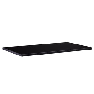 black 200cm desk top complete view
