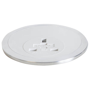 Built In Desk Power Module with 3-Pin UK Socket - White Colour