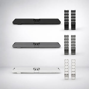 Cable Management System for Rize Twin in black, silver, and white finishes