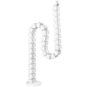 Cable Spine for Standing Desk - White Colour - Studio Image