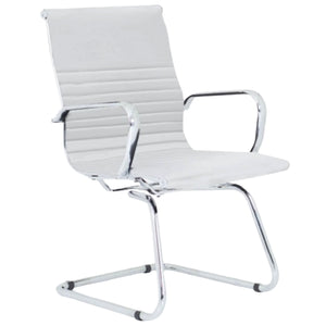 Cantilever Meeting Chair - White Colour - Studio Image