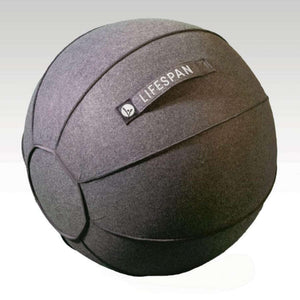 Chair Over Treadmill - Yoga Ball - Charcoal Cotton with Lifespan Logo