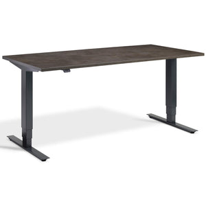 Concrete Standing Desk - Masta Desk - Dark Concrete Top - Anthracite Frame - Studio Image