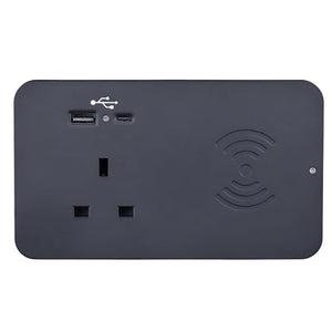 Desk Power Module - Wireless - Black Colour