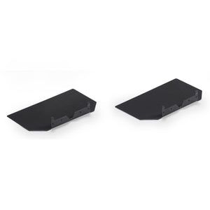 Ends For Under Desk Cable Management Tray - Dark Grey Colour - Studio Image