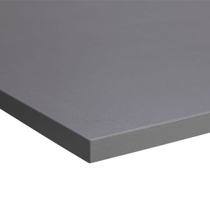 graphite desk worktop viewed from corner