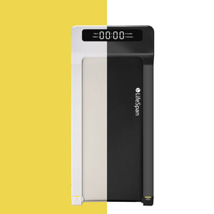 Lifespan Walking Pad - Showing the White and Black Colours of the Walking Pad