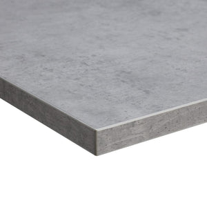 light concrete desk top corner view