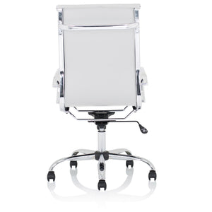 Luxury Executive Chair - White Colour - Rear View