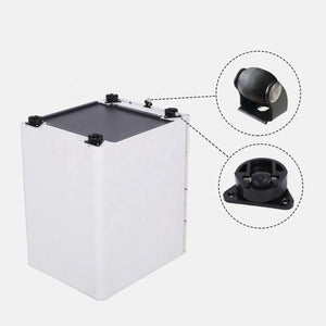 Moda L under desk pedestal showing underside castors