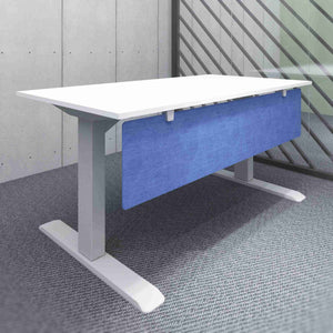Modesty Screen - Blue Colour - Mounted Under the Desk Top