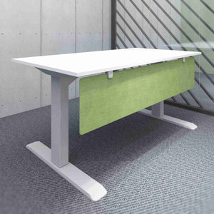Modesty Screen - Green Colour - Mounted Under the Desk Top