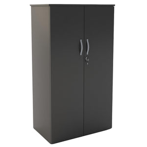 Office Cupboard Storage - Revilo - Large Cabinet - Black - Studio Image