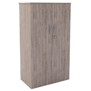 Office Cupboard Storage - Revilo - Large Cabinet - Grey Oak - Studio Image