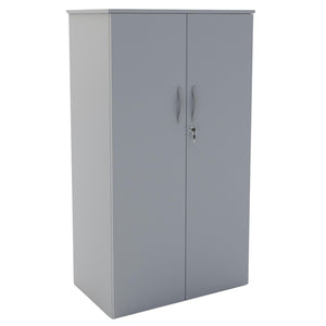 Office Cupboard Storage - Revilo - Large Cabinet - Monument Grey - Studio Image