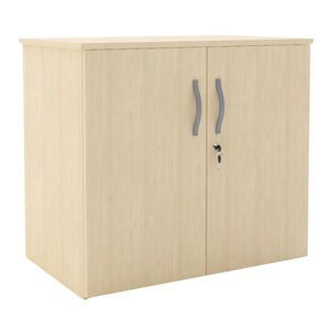 Office Storage Cupboard - Revilo - Small Cabinet - Maple - Studio Image