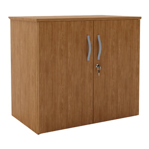 Office Storage Cupboard - Revilo - Small Cabinet - Walnut - Studio Image