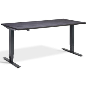 Office Bicycle Desk - Masta Spin - Anthracite Frame - Anthracite Sherman Oak Top - Studio Image