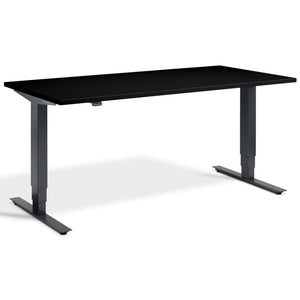 Office Bicycle Desk - Masta Spin - Anthracite Frame - Black Top - Studio Image