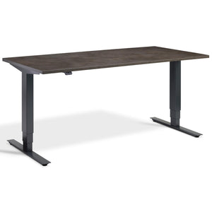 Office Bicycle Desk - Masta Spin - Anthracite Frame - Dark Concrete Top - Studio Image