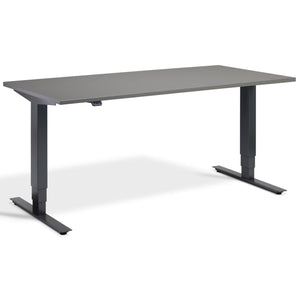 Office Bicycle Desk - Masta Spin - Anthracite Frame - Graphite Top - Studio Image