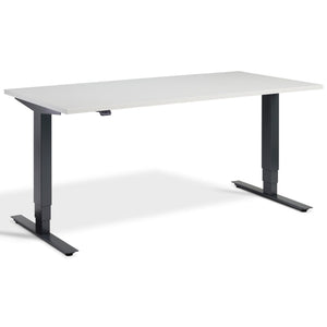 Office Bicycle Desk - Masta Spin - Anthracite Frame - Light Grey Top - Studio Image