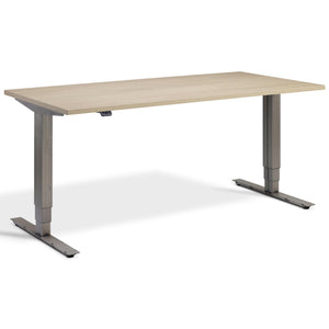 Office Bicycle Desk - Masta Spin - Anthracite Frame - Natural Oak Top - Studio Image