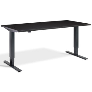 Office Bicycle Desk - Masta Spin - Anthracite Frame - Soft Black Top - Studio Image