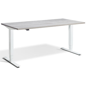 Office Bicycle Desk - Masta Spin - White Frame - Cascina Pine Top - Studio Image