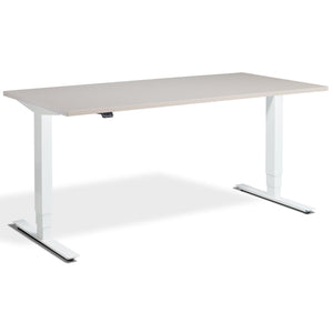 Office Bicycle Desk - Masta Spin - White Frame - Cashmere Top - Studio Image