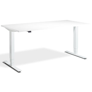 Office Bicycle Desk - Masta Spin - White Frame - White Top - Studio Image