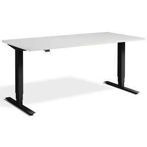 Office Bike Desk - Masta Spin - Black Frame - Light Grey Top - Studio Image