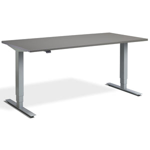 Office Bike Desk - Masta Spin - Silver Frame - Graphite Top - Studio Image
