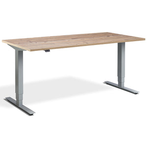 Office Bike Desk - Masta Spin - Silver Frame - Timber Top - Studio Image