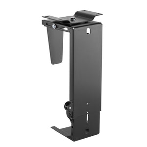 PC Under Desk Mount - Black Colour - Rear View - Studio Image
