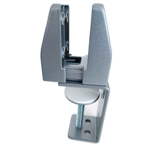 Privacy Screen Brackets - Clamp Mount - Silver Colour - Left Side View
