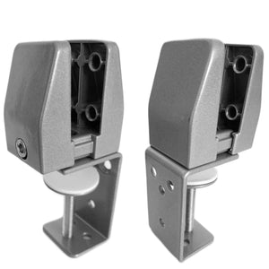Privacy Screen Brackets - Clamp Mount - White Colour - Set of 2