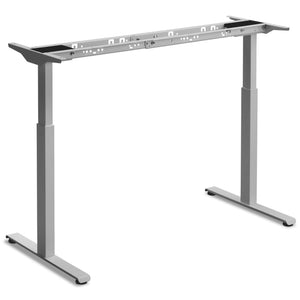 Small Standing Desk Frame - Kinetik-2 Frame -Silver - Studio Image