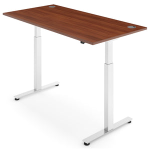 Smart Adjustable Desk - NeoActiv2 - White Frame - Walnut Top - Studio Image